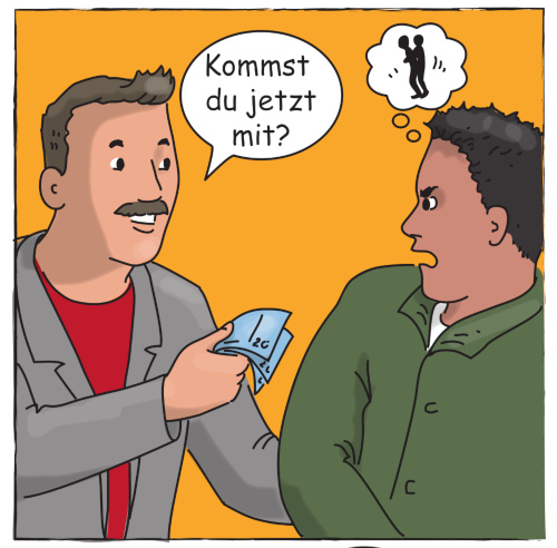 Ausschnitt Comic Voll krass