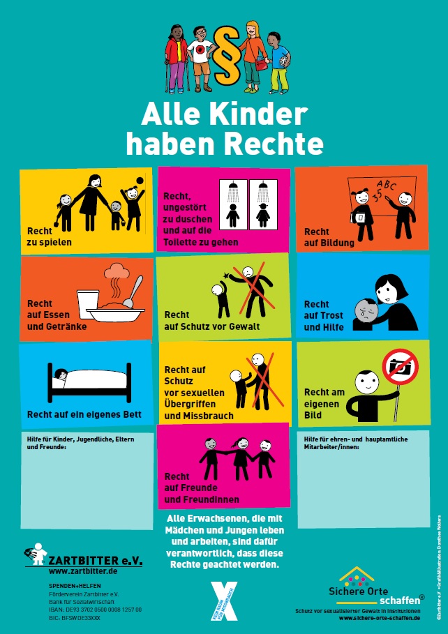 Zartbitter Kinderrechte-Plakat