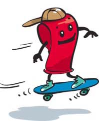 Pfeife Skateboard