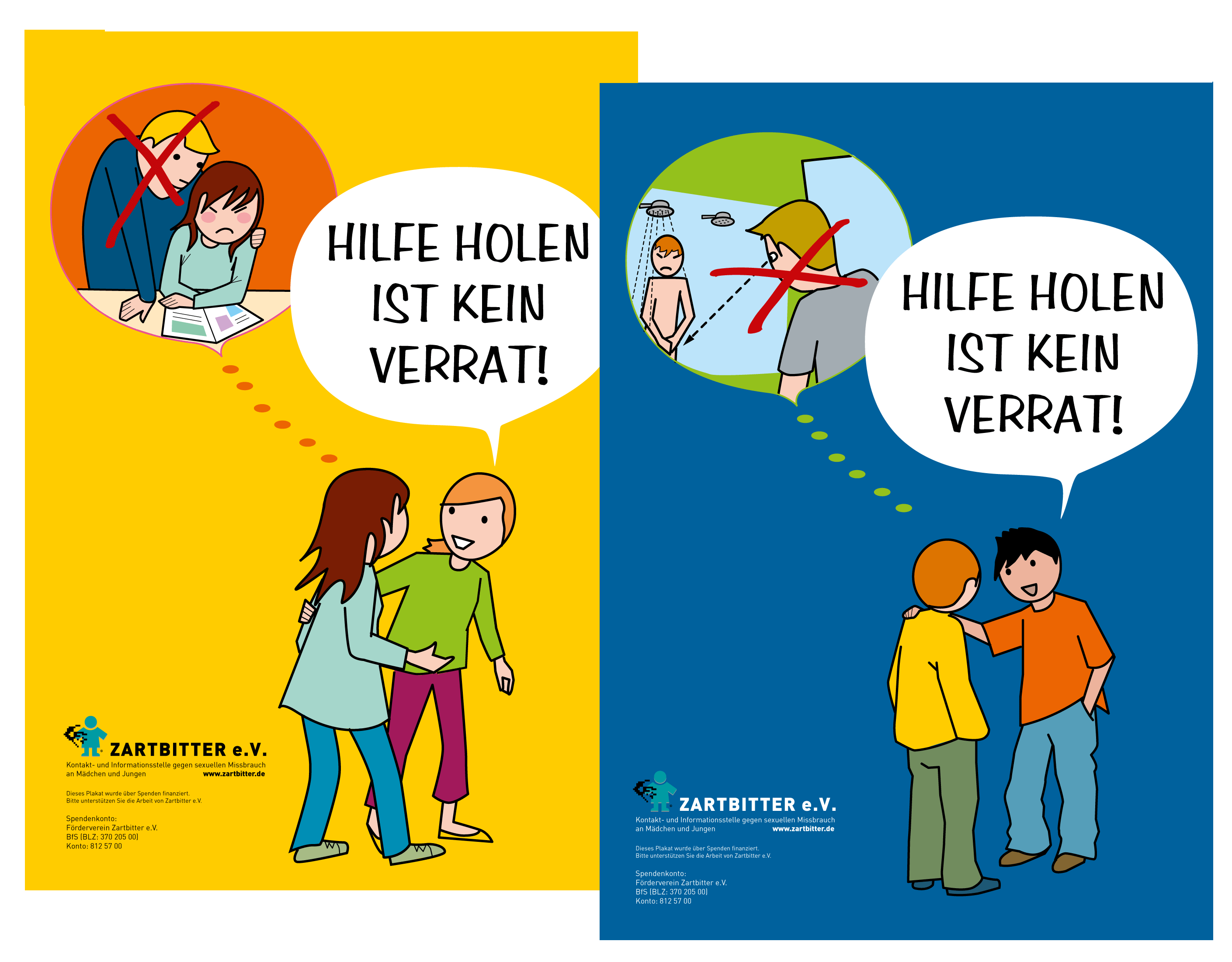 Hilfe holen ist kein Verrat! Poster fr Mdchen und Jungen